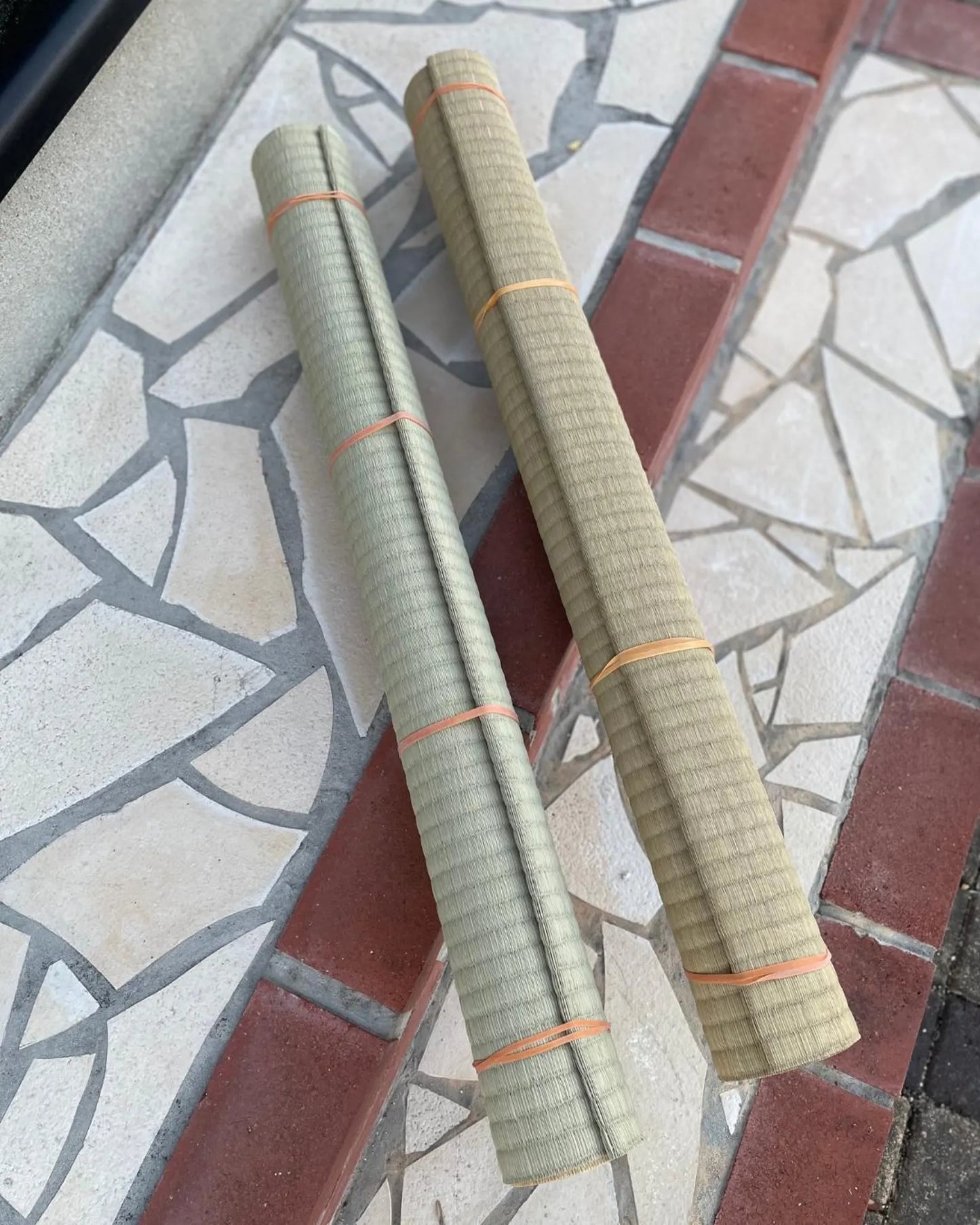 Tatami Test Cutting Roll: Authentic Tameshigiri Mat - Recycled Goza